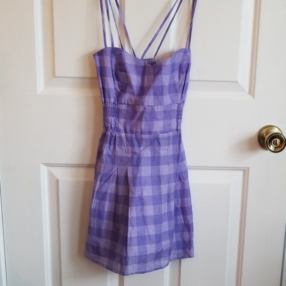 Charlotte Russe Tops - *NWOT*Purple Plaid Racerback Top